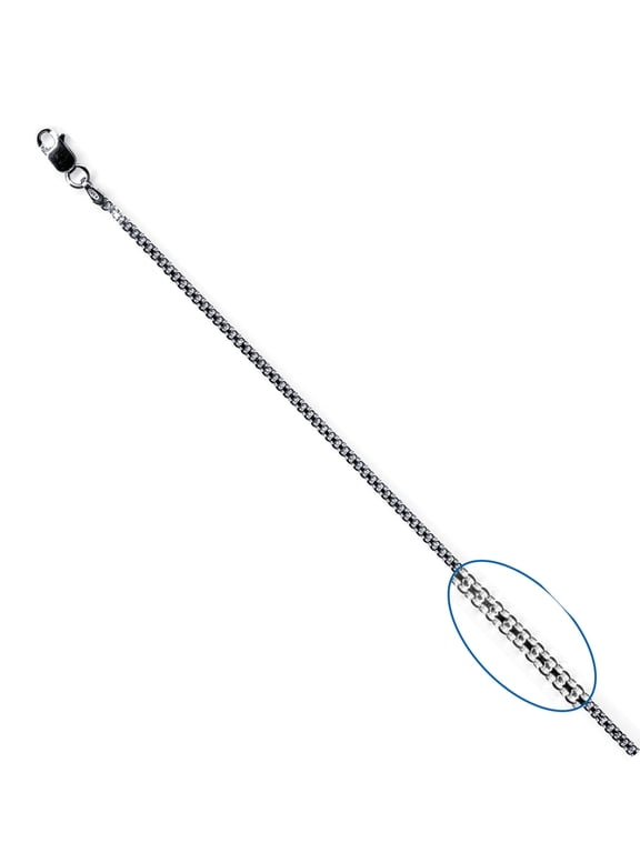 925 Sterling Silver High Polished 2MM BISMARK 030 Chain necklace