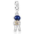thumbnail image 1 of 925 Sterling Silver Hold Golden Star Astronaut Dangle Charm for Bracelet Charms Bangle Pendant Jewelry, 1 of 3