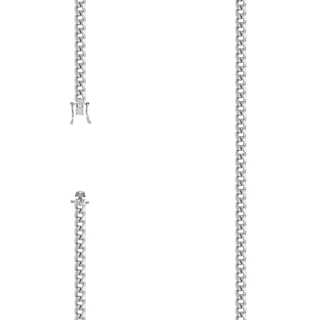 925 Sterling Silver Hollow Comfort Curb Chain Rhodium 4.1mm Anklet 9 Inch Anklet for Women and Men