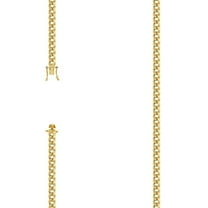 925 Sterling Silver Hollow Comfort Curb Chain Yellow 4.1mm Bracelet 8 Inch Link Bracelet for Women and Men