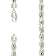 thumbnail image 1 of 925 Sterling Silver Hollow Rope Chain Silver 10mm 28 Inch Chain Necklace for Women and Men, 1 of 2
