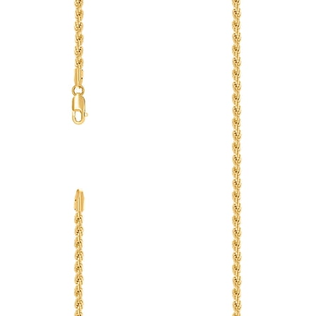 925 Sterling Silver Hollow Rope Chain Yellow 3.5mm Anklet 9 Inch Anklet for Women and Men