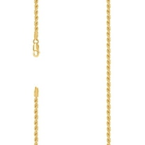 925 Sterling Silver Hollow Rope Chain Yellow 3.5mm Bracelet 8 Inch Link Bracelet for Women and Men