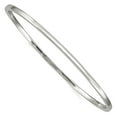 thumbnail image 1 of 925 Sterling Silver Hollow Slip on Polished Bangle Bracelet 2mm Wide Cuff Bracelet for Women, 1 of 2
