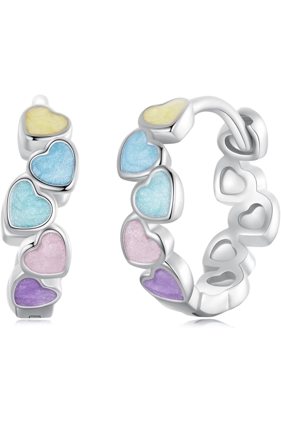 925 Sterling Silver Hoop Earrings Cute Animal Earrings Hypoallergenic Small Huggie Earrings Dainty Lightweight Earrings for Women Gift for Her