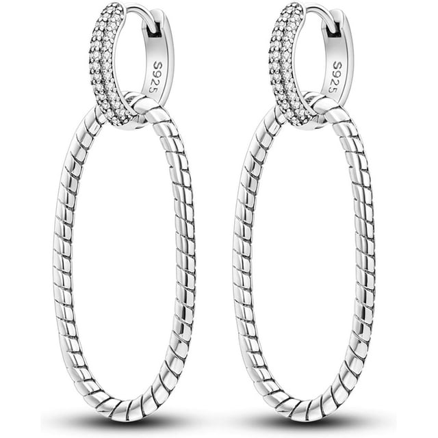 925 Sterling Silver Hoop Earrings for Women Dangle Earrings Small Boho