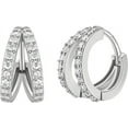 925 Sterling Silver Hoop Earrings for Women Hypoallergenic Small