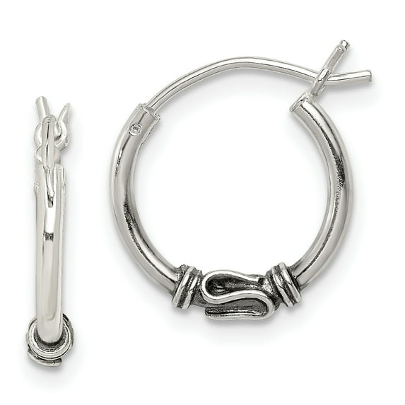 925 Sterling Silver Hoop Earrings