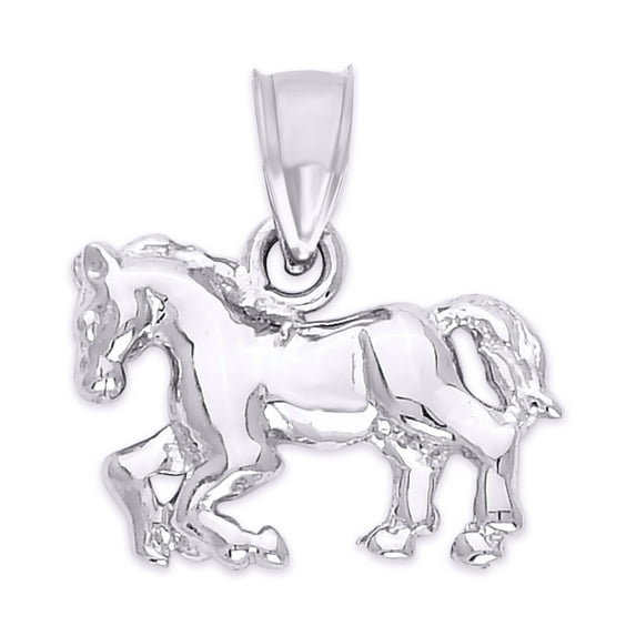 925 Sterling Silver Horse Pendant, Draft Horse Jewelry, Celtic Clydesdale Gifts for Her