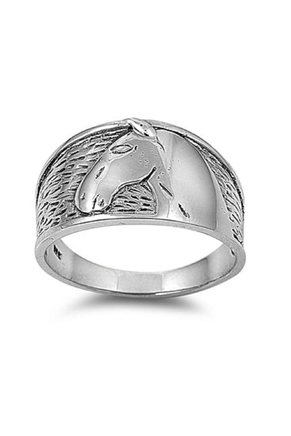 925 Sterling Silver Horse With No Name Ring Size 7