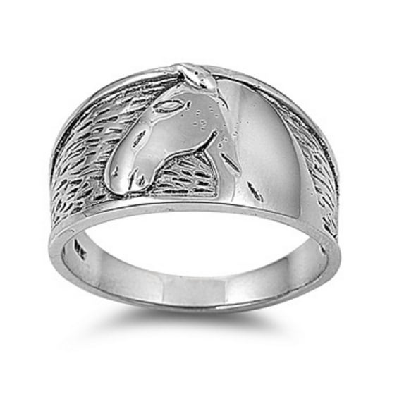 925 Sterling Silver Horse With No Name Ring Size 9