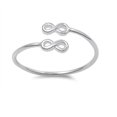 thumbnail image 1 of 925 Sterling Silver Infinity Staccato Ring Size 7, 1 of 3