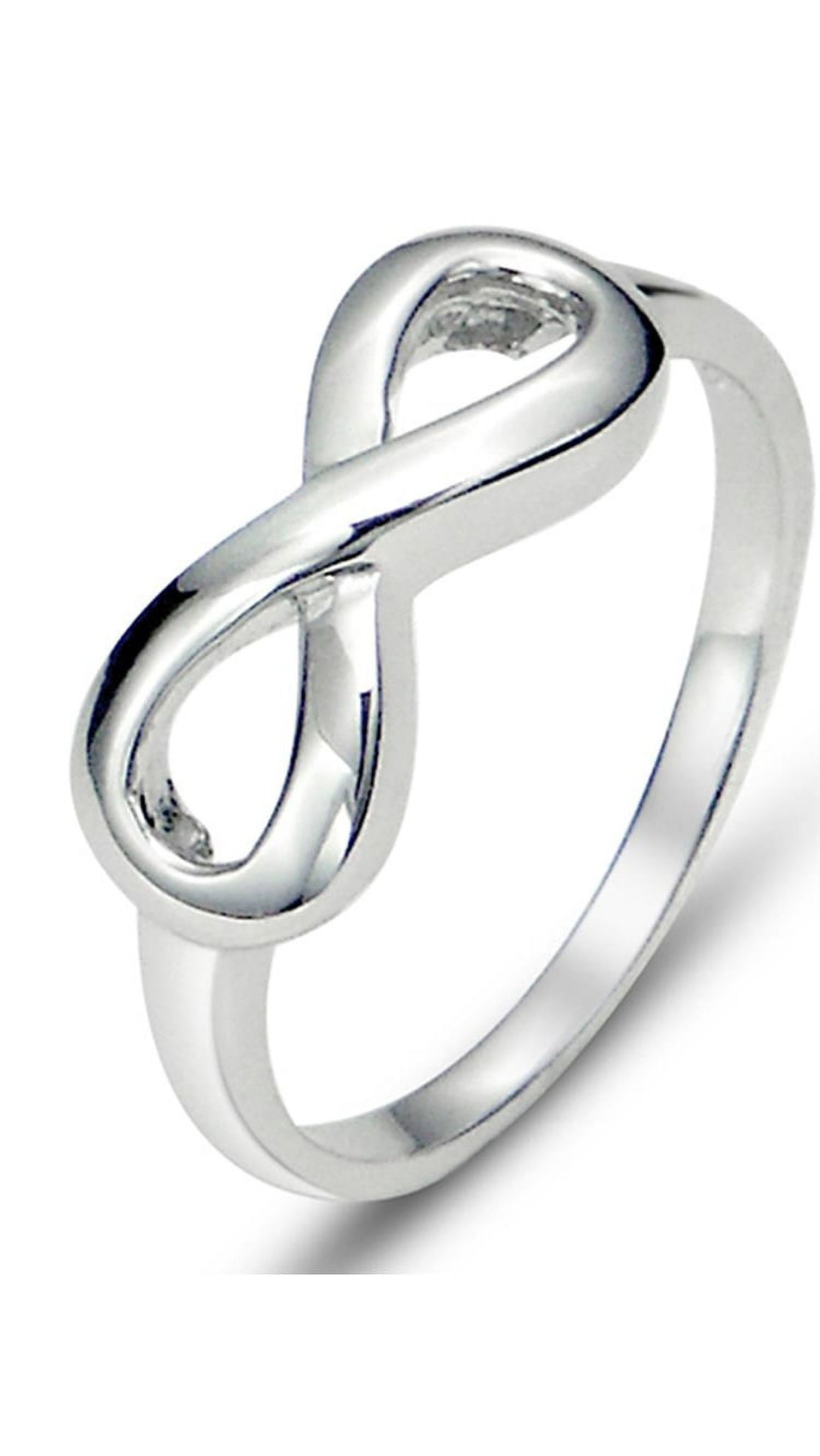 Infinity symbol cheap silver ring