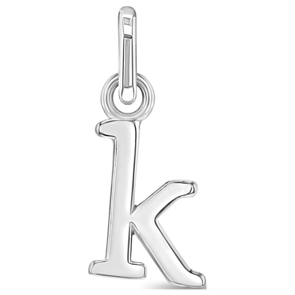 925 Sterling Silver Initial Letter "k" Name Charms For Girls and Teens Bracelets