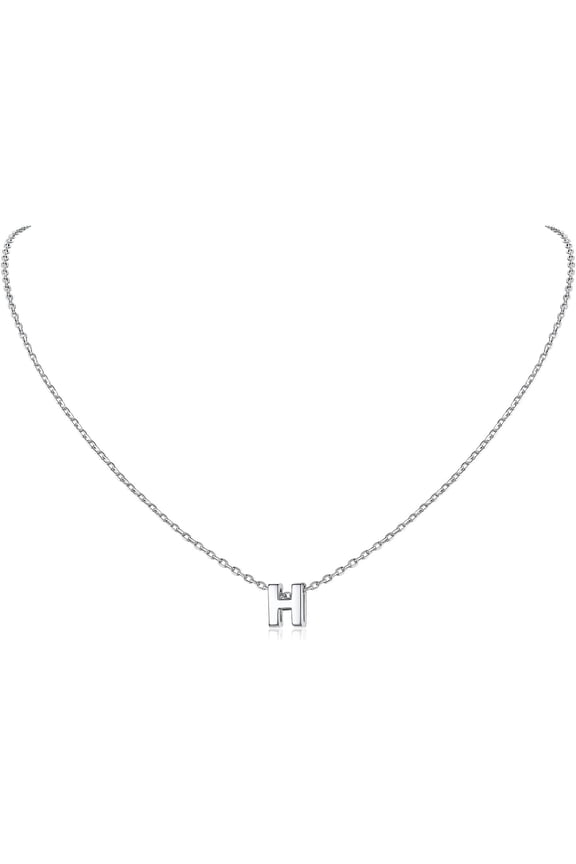 925 Sterling Silver Initial Necklace For Women Dainty Letter Jewelry Personalized Gift (With Gift Box)[o3100]