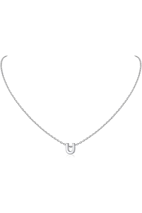 925 Sterling Silver Initial Necklace For Women Dainty Letter Jewelry Personalized Gift (With Gift Box)[o3110]