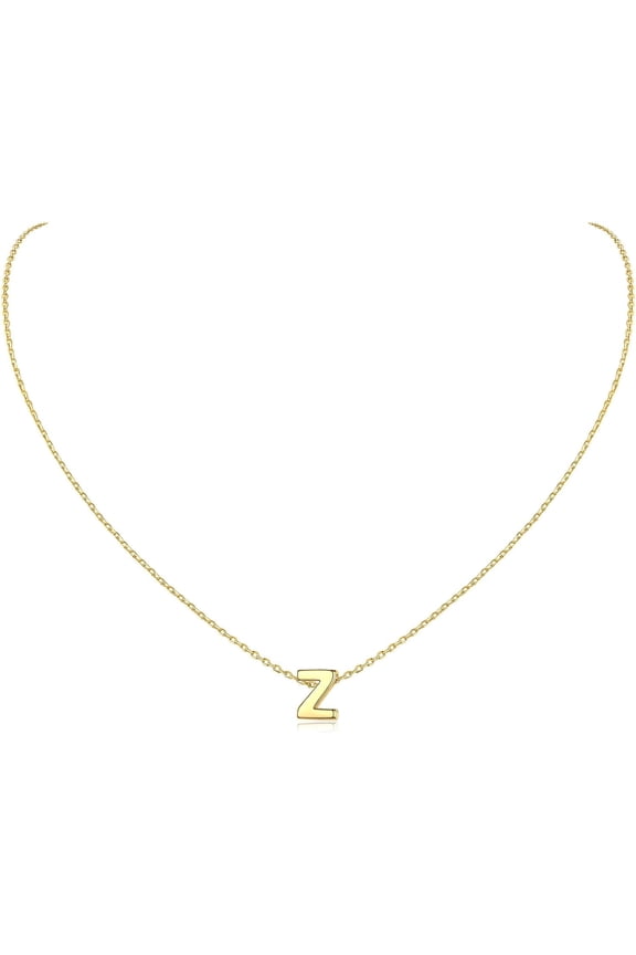 925 Sterling Silver Initial Necklace For Women Dainty Letter Jewelry Personalized Gift (With Gift Box)[o3166]