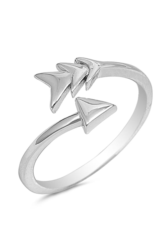 925 Sterling Silver Inspired Arrow Designer Ring Size 9