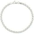 thumbnail image 1 of 925 Sterling Silver Italian Rolo Chain Link Necklace 4mm, 1 of 1