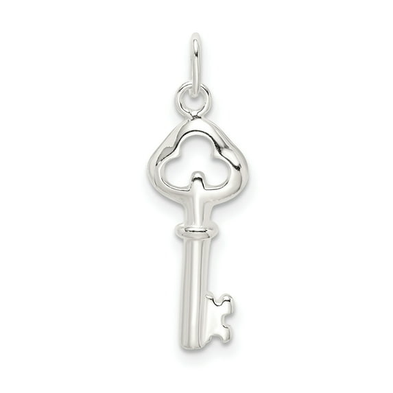 925 Sterling Silver Key Charm Pendant