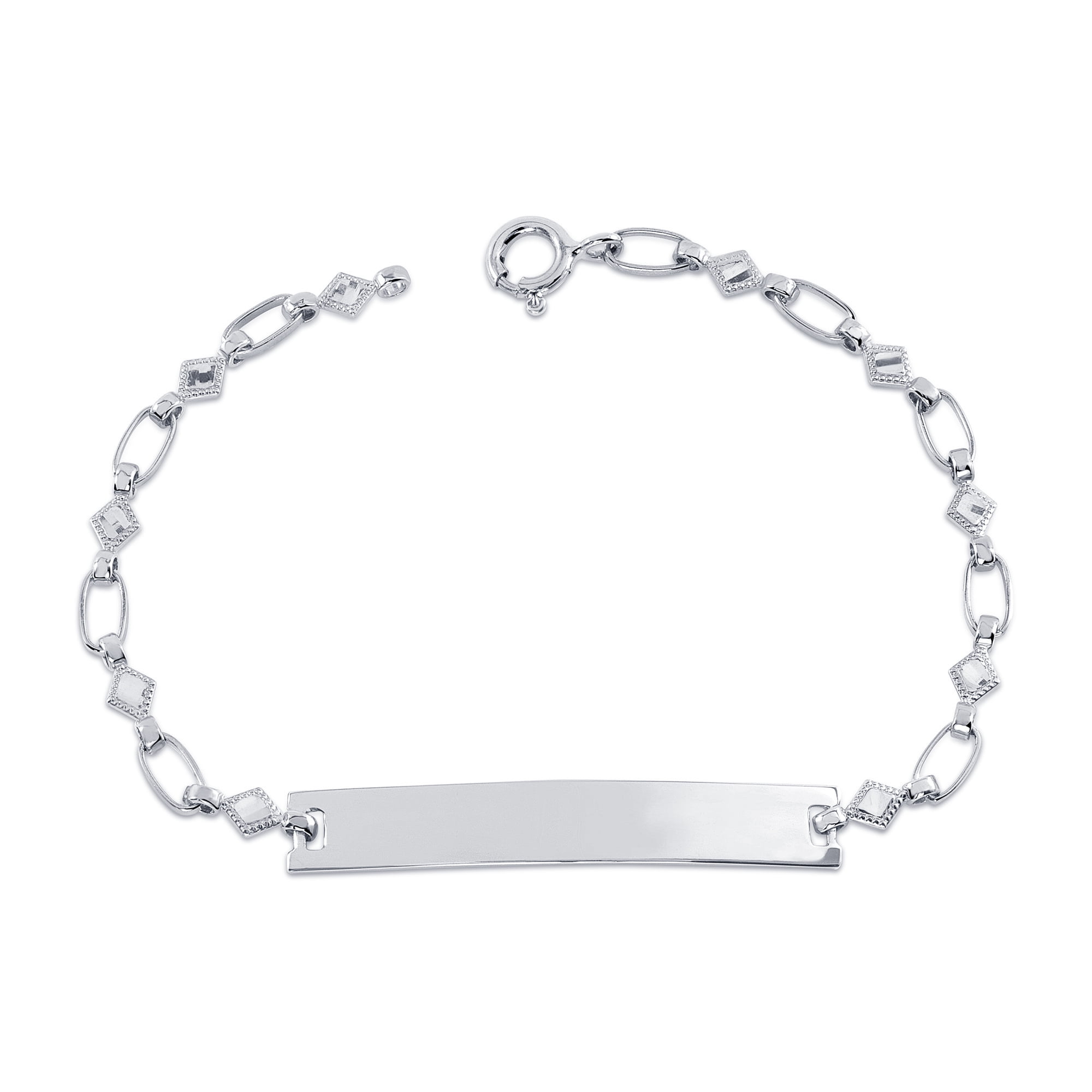 925 Sterling Silver Solid Italian Toggle Clasp Oval Link Bracelet 12.7mm -  Walmart.com