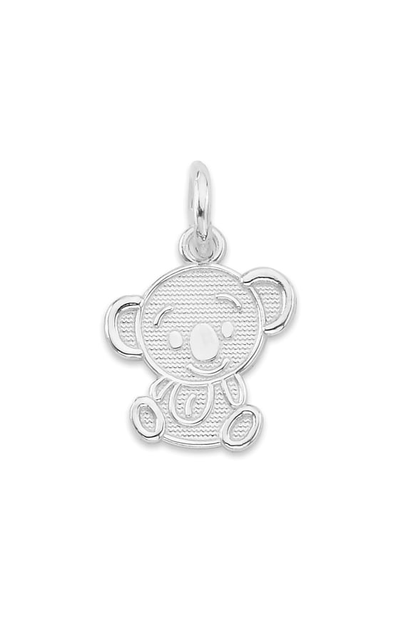 925 Sterling Silver Koala Charm - Animal Jewelry Gifts for Women - Golden Fire