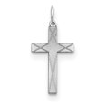 thumbnail image 1 of 925 Sterling Silver Laser Designed Cross (12x25mm) Pendant / Charm, 1 of 2