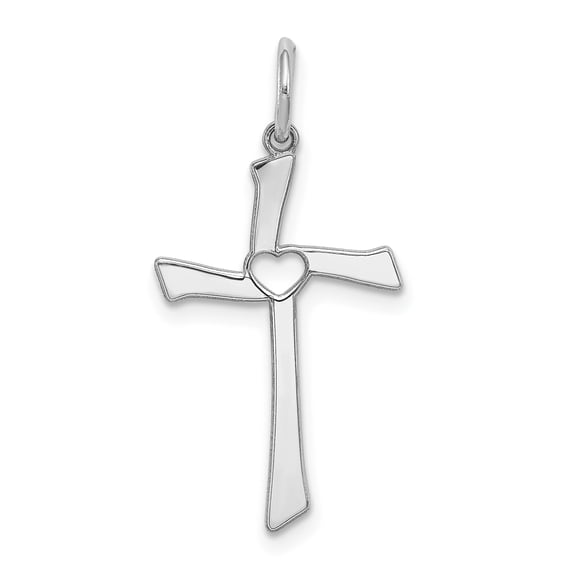 925 Sterling Silver Laser Designed Cross Shaped Pendant