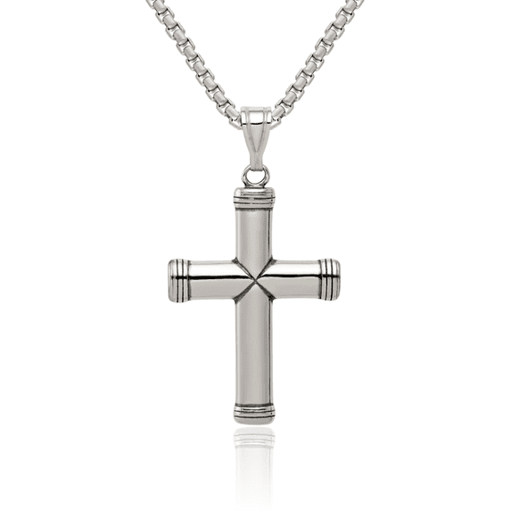 925 Sterling Silver Latin Mexican Holy Cross Necklace Religious Chain Pendant Jesus Christ Christian Charm