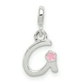 thumbnail image 1 of 925 Sterling Silver Letter G Shaped with Enamel Pendant, 1 of 3