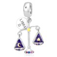thumbnail image 1 of 925 Sterling Silver Libra Zodiac Balance Scale Dangle Charm for Bracelet Charms Bangle Pendant Jewelry, 1 of 3