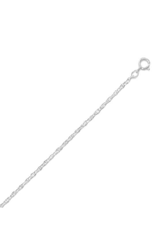 925 Sterling Silver Light Rope Chain Necklace 1.3mm Spring-Ring Closure 30 Inch Chain Necklace for Women and Men