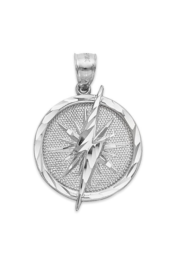925 Sterling Silver Lightning Bolt Medal, Bolt Pendant for Pendant - Symbolic Jewelry Gifts for Men