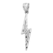 925 Sterling Silver Lightning Bolt Pendant for Necklace, Thunderbolt Jewelry, Personalized Gift for Him or Her