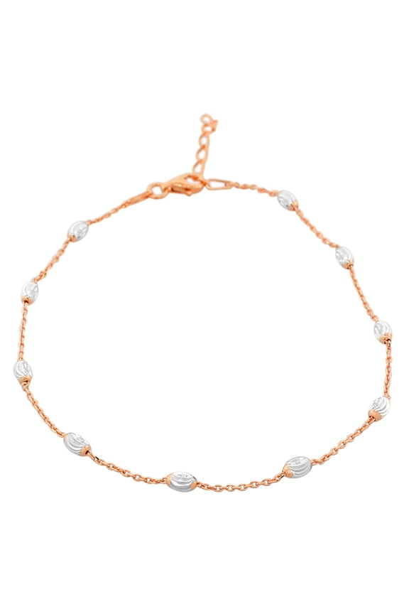 925 Sterling Silver Link Chain Anklet Bracelet