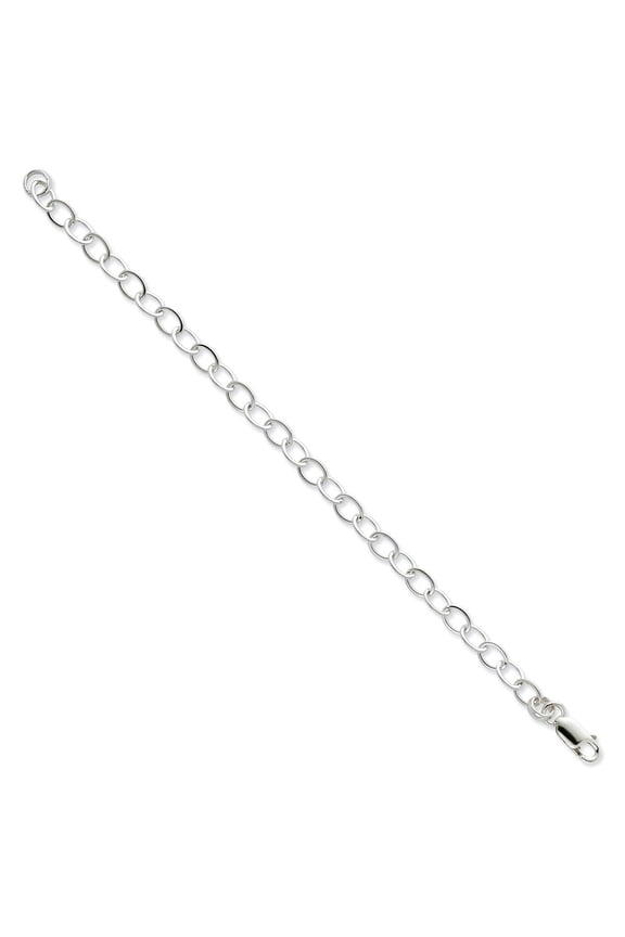 925 Sterling Silver Link Chain Necklace Amore La Vita Rhodium-plated Polished 6 mm 8.5 inch Fancy with Lobster Clasp Charm Bracelet