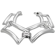 925 Sterling Silver Link Chain Womens Bracelet
