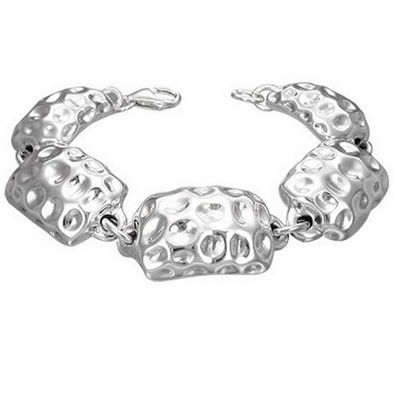 925 Sterling Silver Link Chain Womens Bracelet