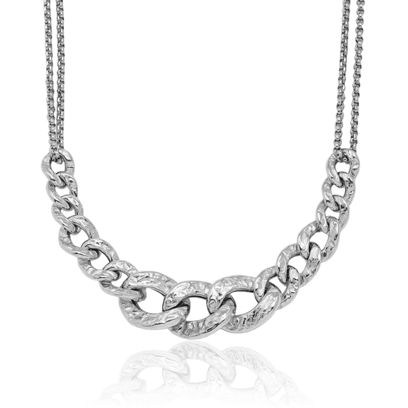 925 Sterling Silver Link Strand Necklace Chain