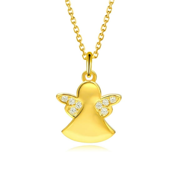 925 Sterling Silver Little Angel Pendant Necklace Women