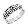 thumbnail image 1 of 925 Sterling Silver Little Hearts Designer Ring Size 8, 1 of 3