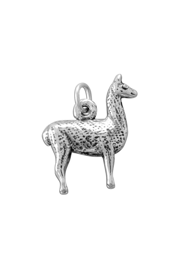 925 Sterling Silver Llama Charm 3d 16.2mm X 18.7mm Pendant Necklace for Women