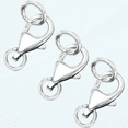 925 Sterling Silver Lobster Claw Clasp with Closed Jump Rings,Necklace