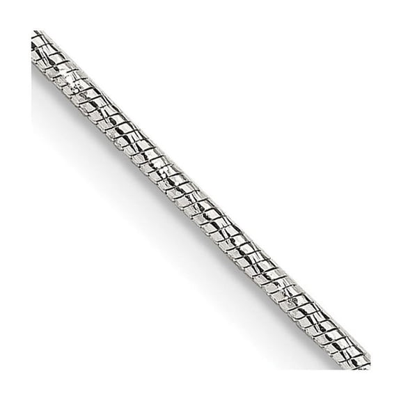 925 Sterling Silver Lobster Claw Closure 1.25mm Round Snake Chain Necklace 18 Inch - Chain Necklace for Women and Men