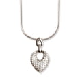 thumbnail image 1 of 925 Sterling Silver Lobster Claw Closure and Cubic Zirconia Brilliant Embers Necklace 18 Inch Pendant Necklace for Women, 1 of 2