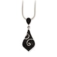 thumbnail image 1 of 925 Sterling Silver Lobster Claw Closure and Cubic Zirconia Brilliant Embers Necklace 18 Inch Pendant Necklace for Women, 1 of 2