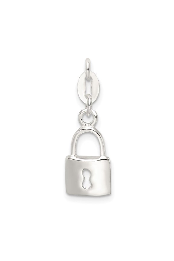 925 Sterling Silver Lock and Key Charm Pendant Fine Jewelry For Women Gifts For Her