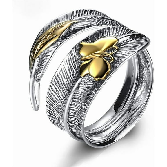 925 Sterling Silver Lotus Open Rings for Women Men Gifts Vintage Floral Finger Ring Silver Fashion Party Jewelry Birthday Graduation Christmas Gifts for Mom Grandma