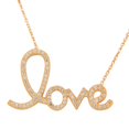 thumbnail image 1 of 925 Sterling Silver Love Heart Charm White CZ Pendant Necklace, 1 of 3