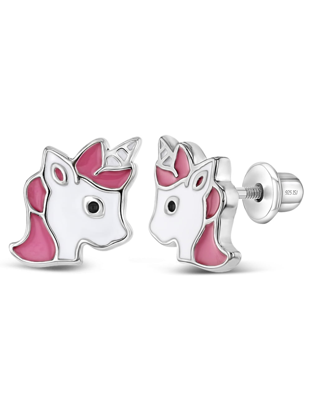 Unicorn screw back earrings sale